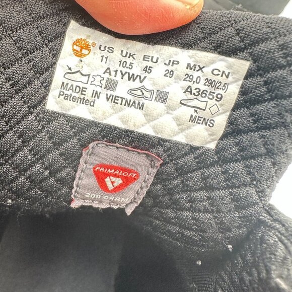 Timberland Field Men Size 11 A1YWV Black Nubuck Trekker Waterproof Hiking Boot - Picture 10 of 11